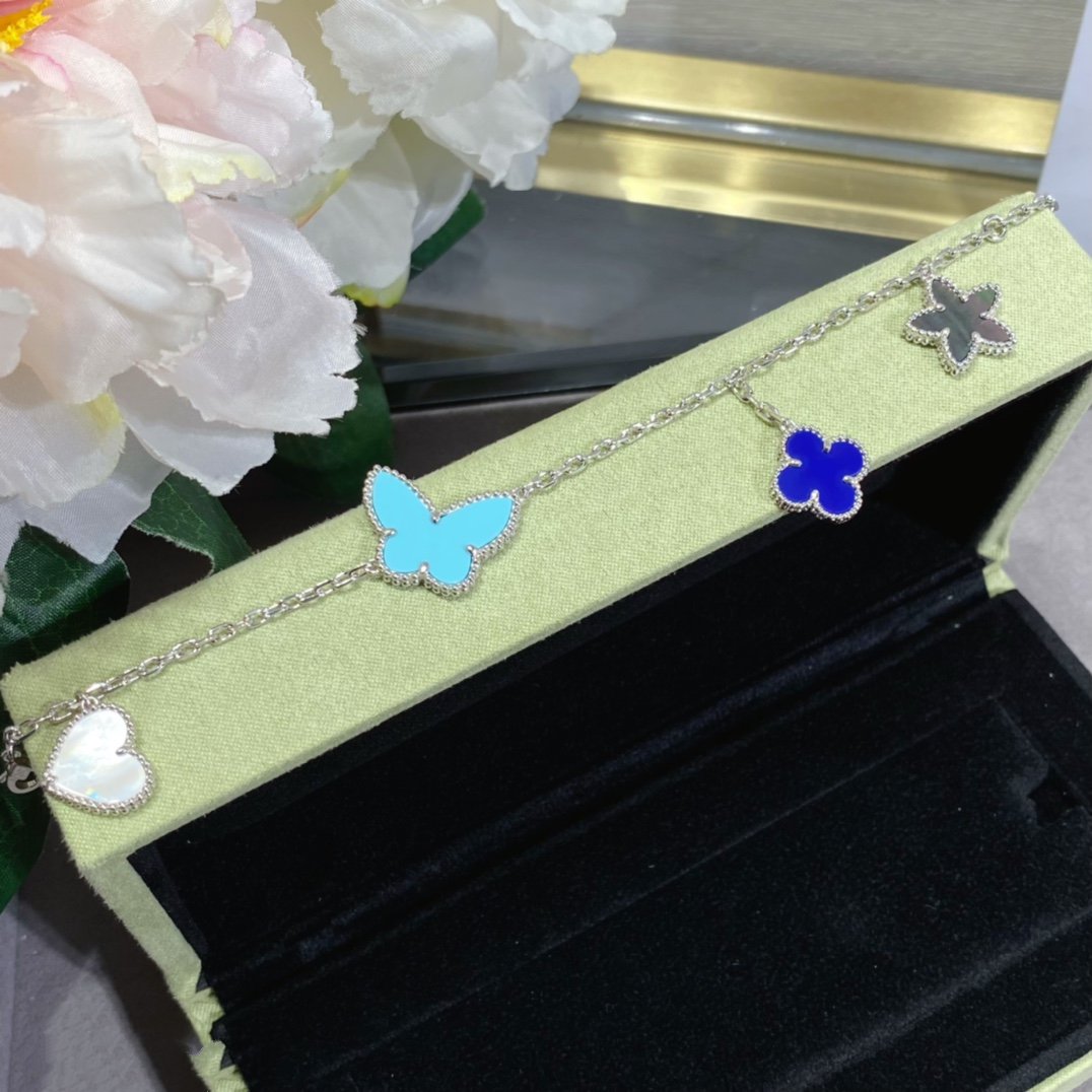 [CiCi]LUCKY SPRING SILVER BRACELET 4 MOTIF