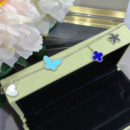 [CiCi]LUCKY SPRING SILVER BRACELET 4 MOTIF
