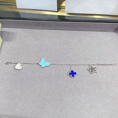 [CiCi]LUCKY SPRING SILVER BRACELET 4 MOTIF