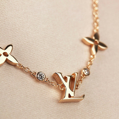 [CiCi]STAR AND SUN 7 MOTIFS GOLD BRACELET