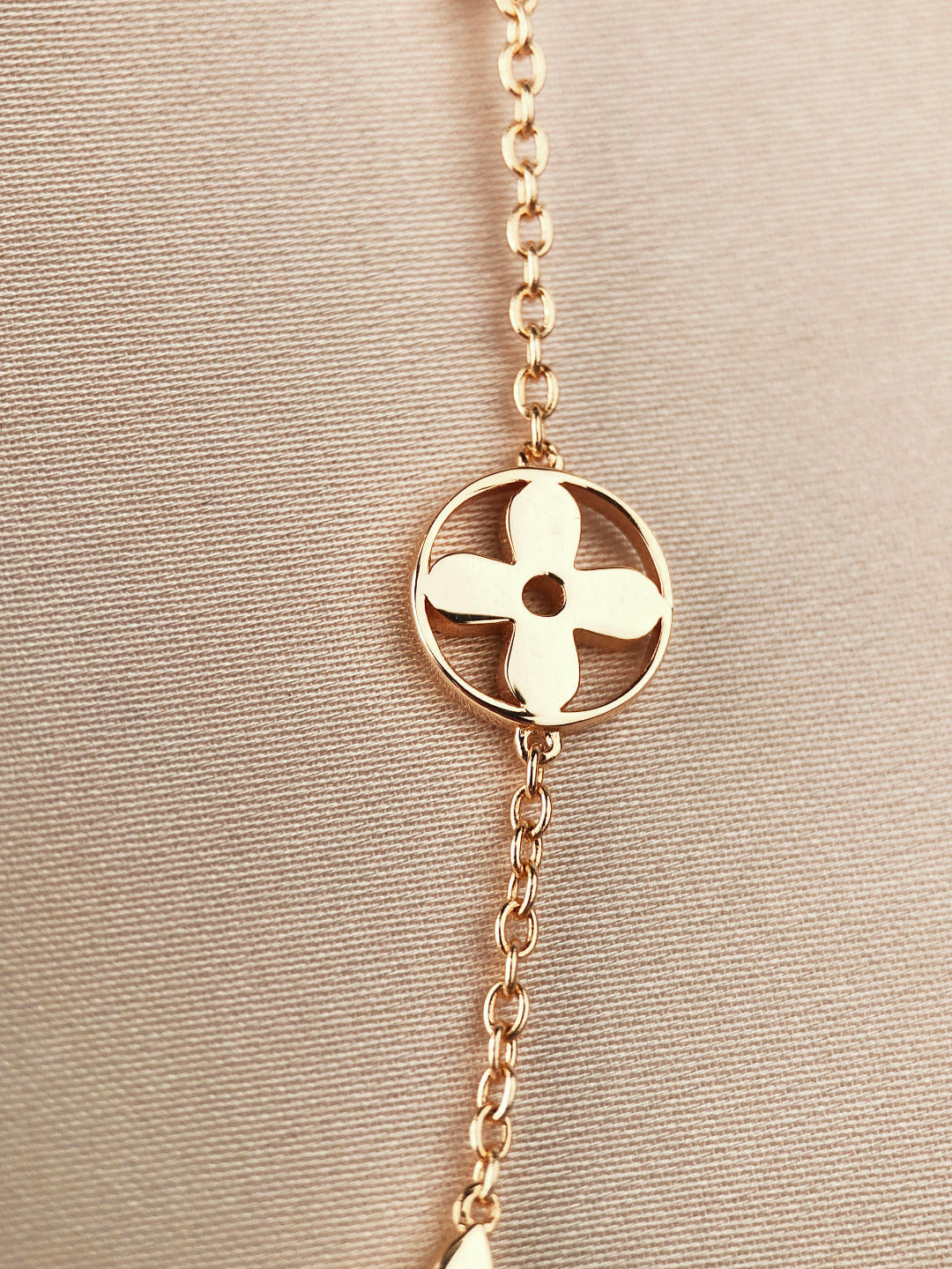 [CiCi]STAR AND SUN 7 MOTIFS GOLD BRACELET