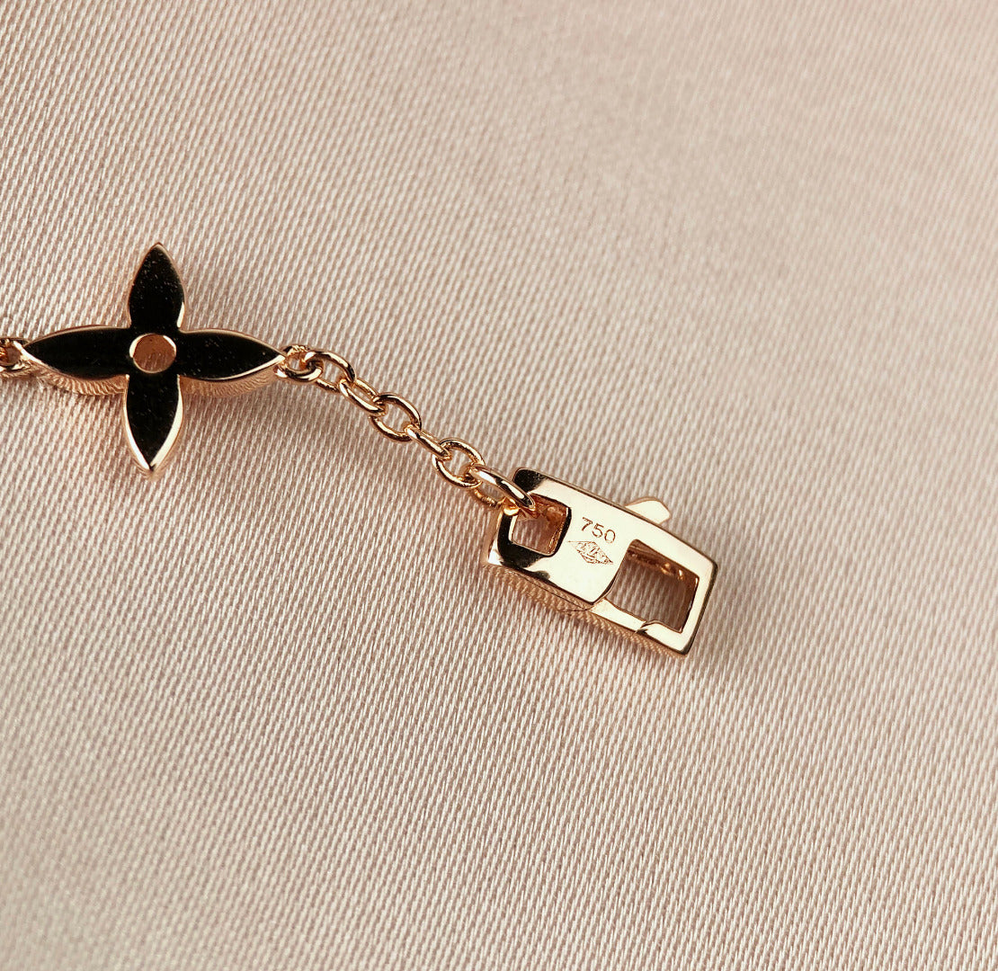 [CiCi]STAR AND SUN 7 MOTIFS GOLD BRACELET