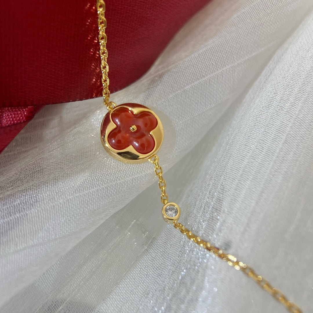 [CiCi]SUN PEDANT CARNELIAN BRACELET