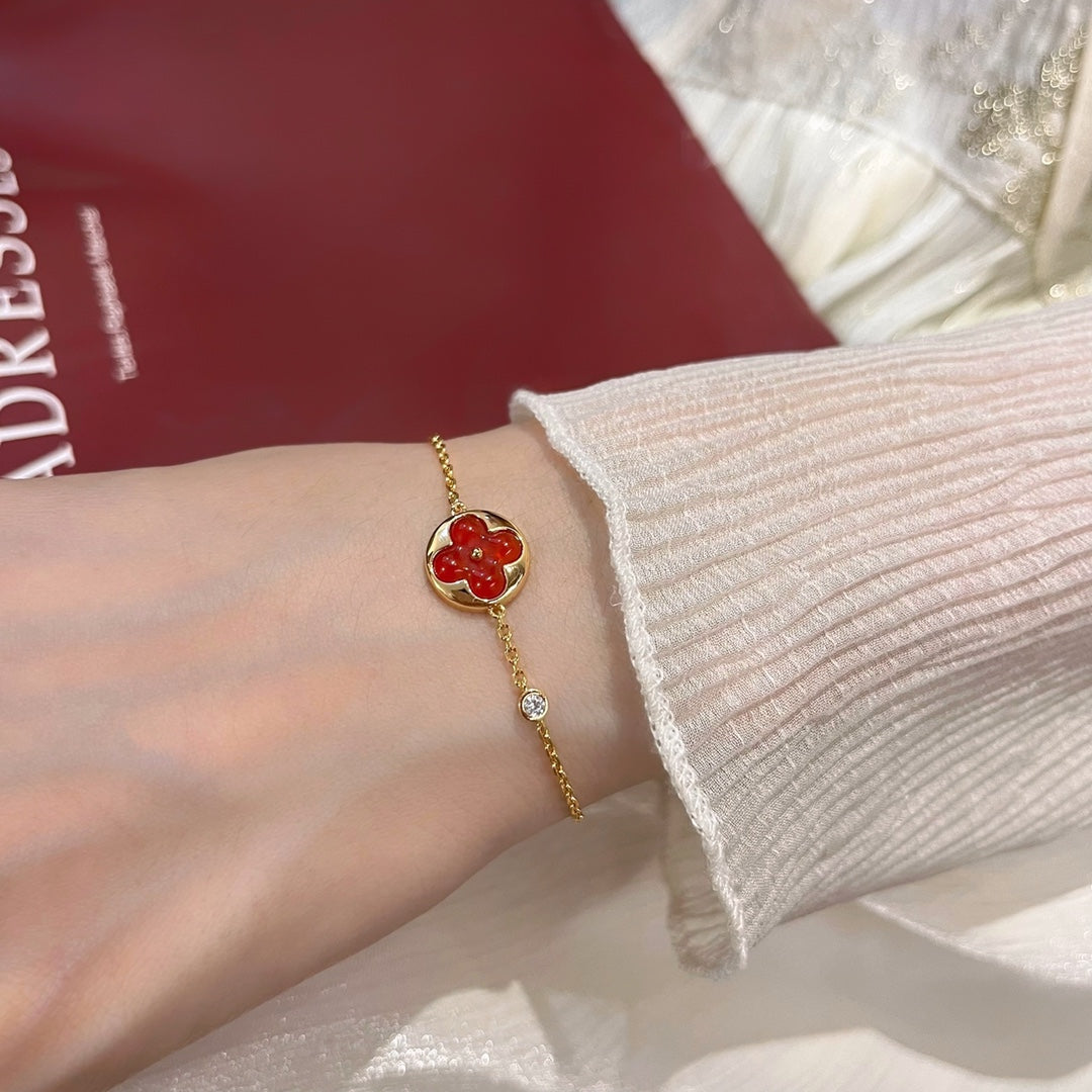 [CiCi]SUN PEDANT CARNELIAN BRACELET