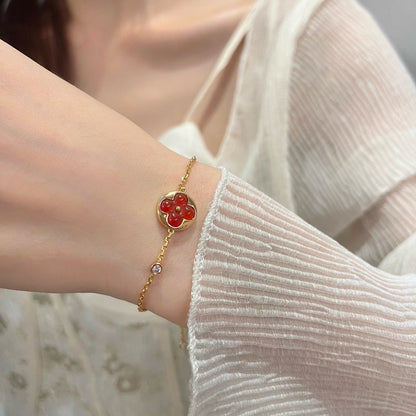 [CiCi]SUN PEDANT CARNELIAN BRACELET