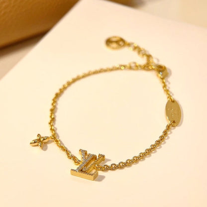 [CiCi]LOGO STAR MOTIF GOLD BRACELET