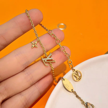 [CiCi]LOGO STAR MOTIF GOLD BRACELET