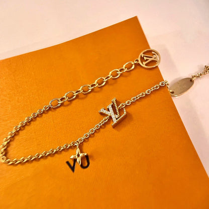 [CiCi]LOGO STAR MOTIF GOLD BRACELET