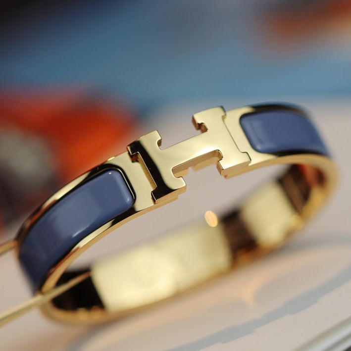 [CiCi]H BRACELET 12MM BLUE GRAY