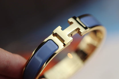 [CiCi]H BRACELET 12MM BLUE GRAY