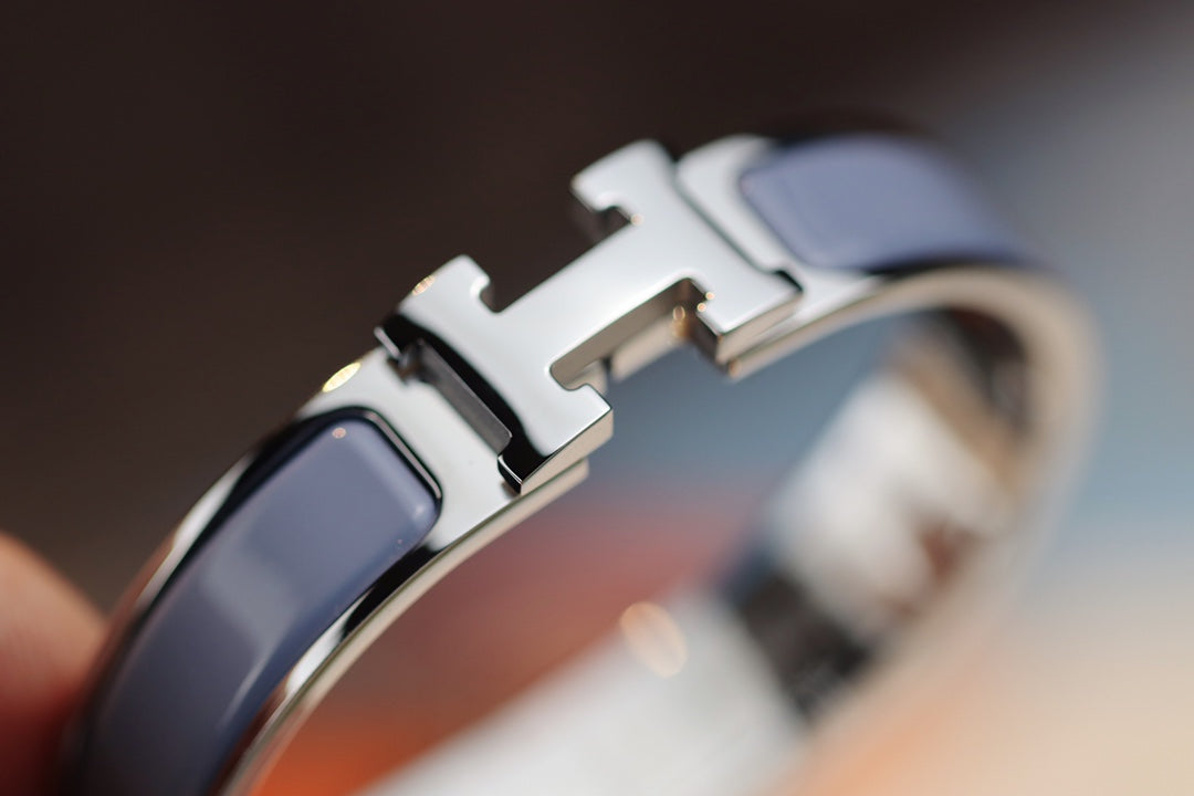 [CiCi]H BRACELET 12MM BLUE GRAY