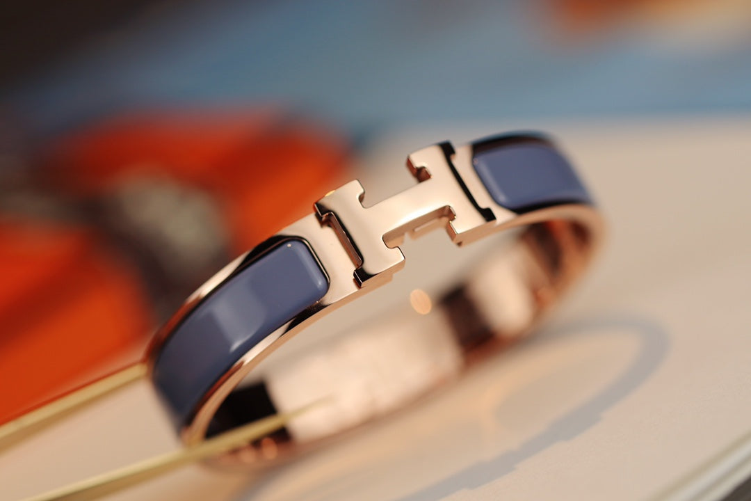 [CiCi]H BRACELET 12MM BLUE GRAY