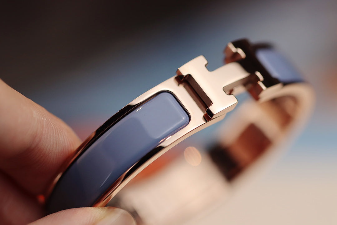 [CiCi]H BRACELET 12MM BLUE GRAY