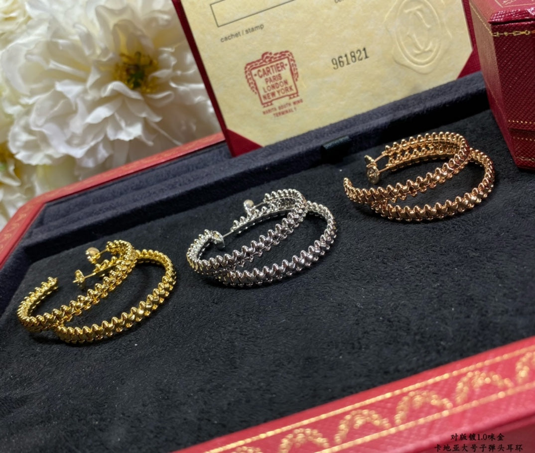 [CiCi]CLASH LARGE HOOP EARRINGS