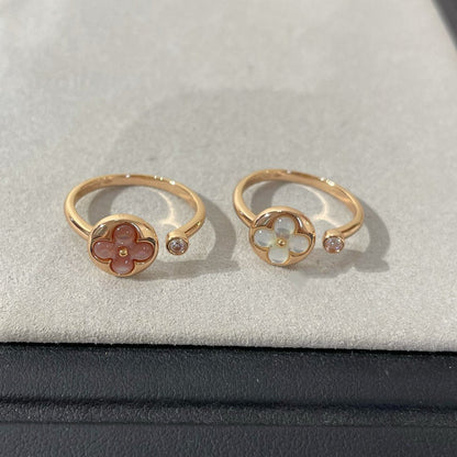 [CiCi]SUN 1 DIAMOND PINK MOP RING