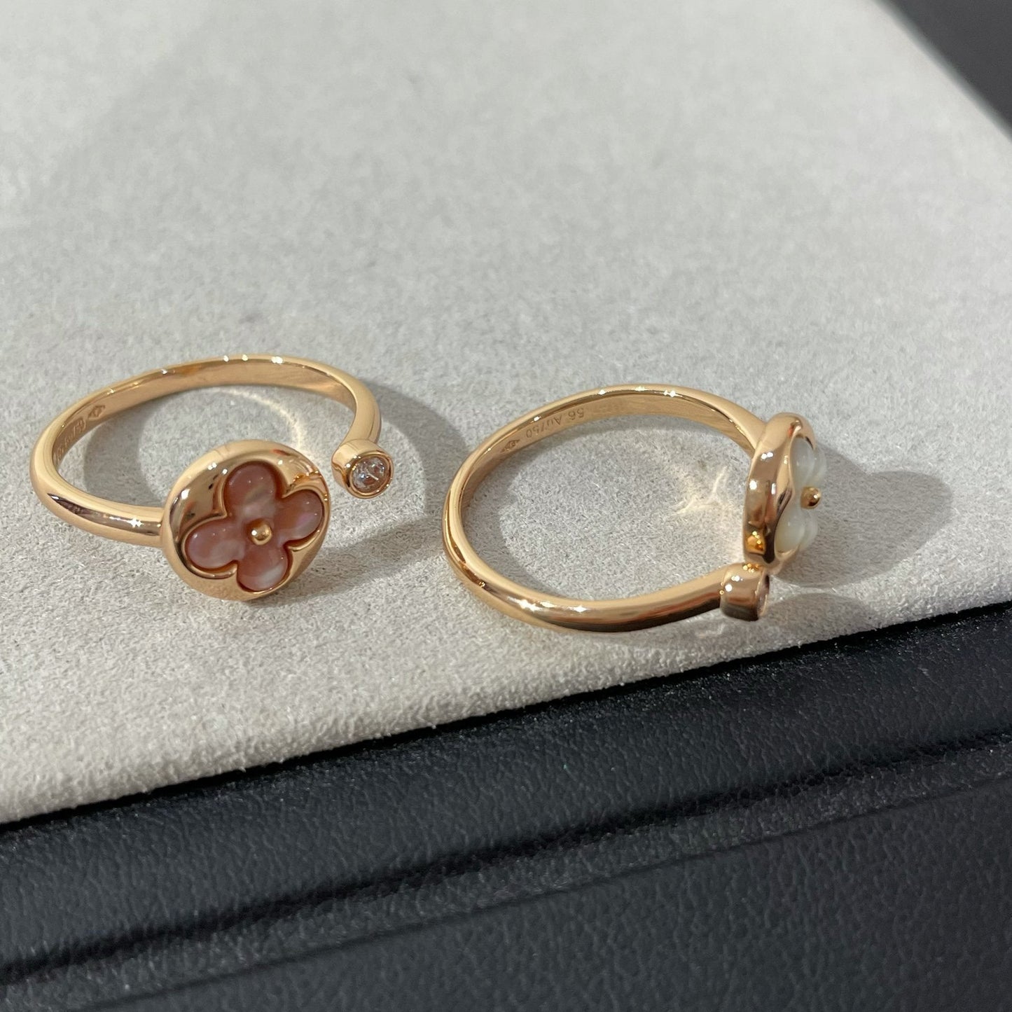 [CiCi]SUN 1 DIAMOND PINK MOP RING
