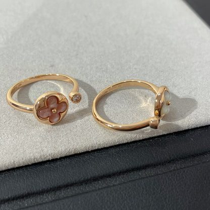 [CiCi]SUN 1 DIAMOND PINK MOP RING