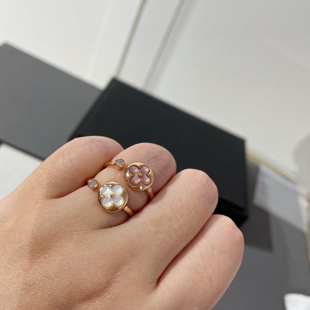 [CiCi]SUN 1 DIAMOND PINK MOP RING
