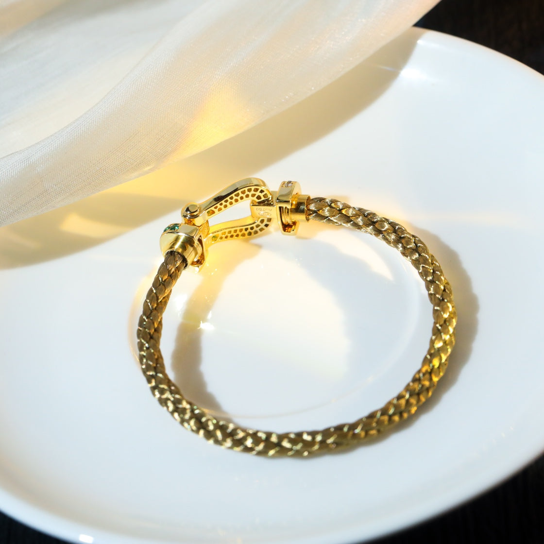 [CiCi]FORCE 10 GOLD GREEN DIAMOND PAVED