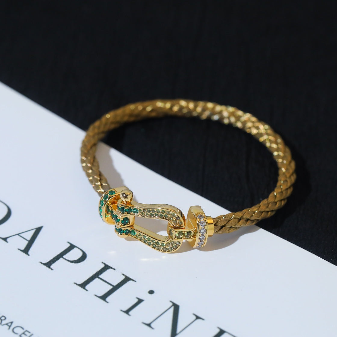 [CiCi]FORCE 10 GOLD GREEN DIAMOND PAVED