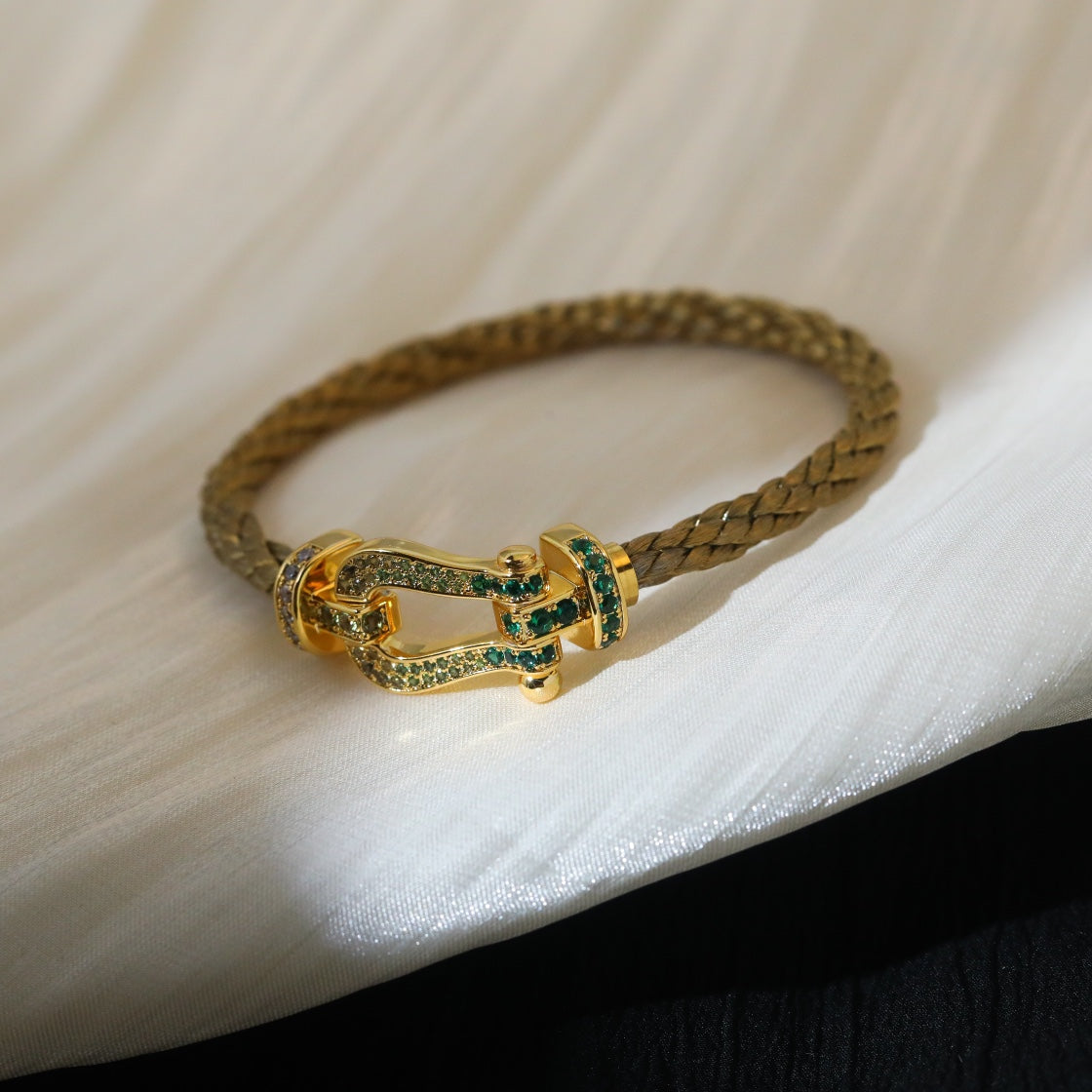 [CiCi]FORCE 10 GOLD GREEN DIAMOND PAVED