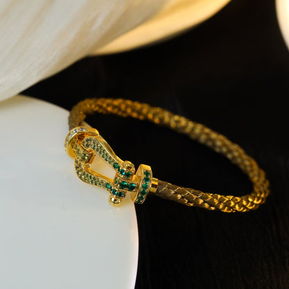 [CiCi]FORCE 10 GOLD GREEN DIAMOND PAVED
