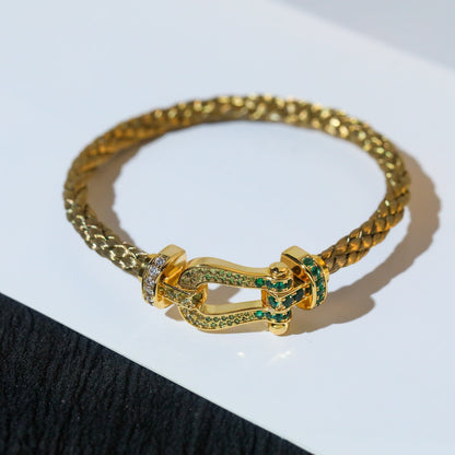 [CiCi]FORCE 10 GOLD GREEN DIAMOND PAVED
