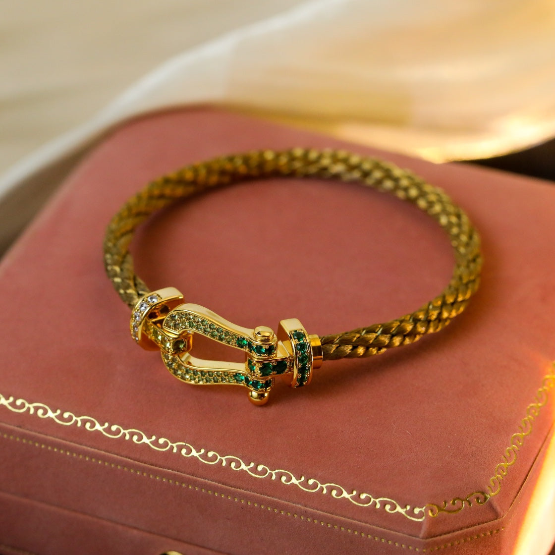 [CiCi]FORCE 10 GOLD GREEN DIAMOND PAVED