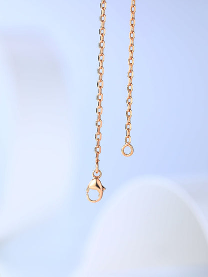 [CiCi]H CAGE PINK GOLD NECKLACE