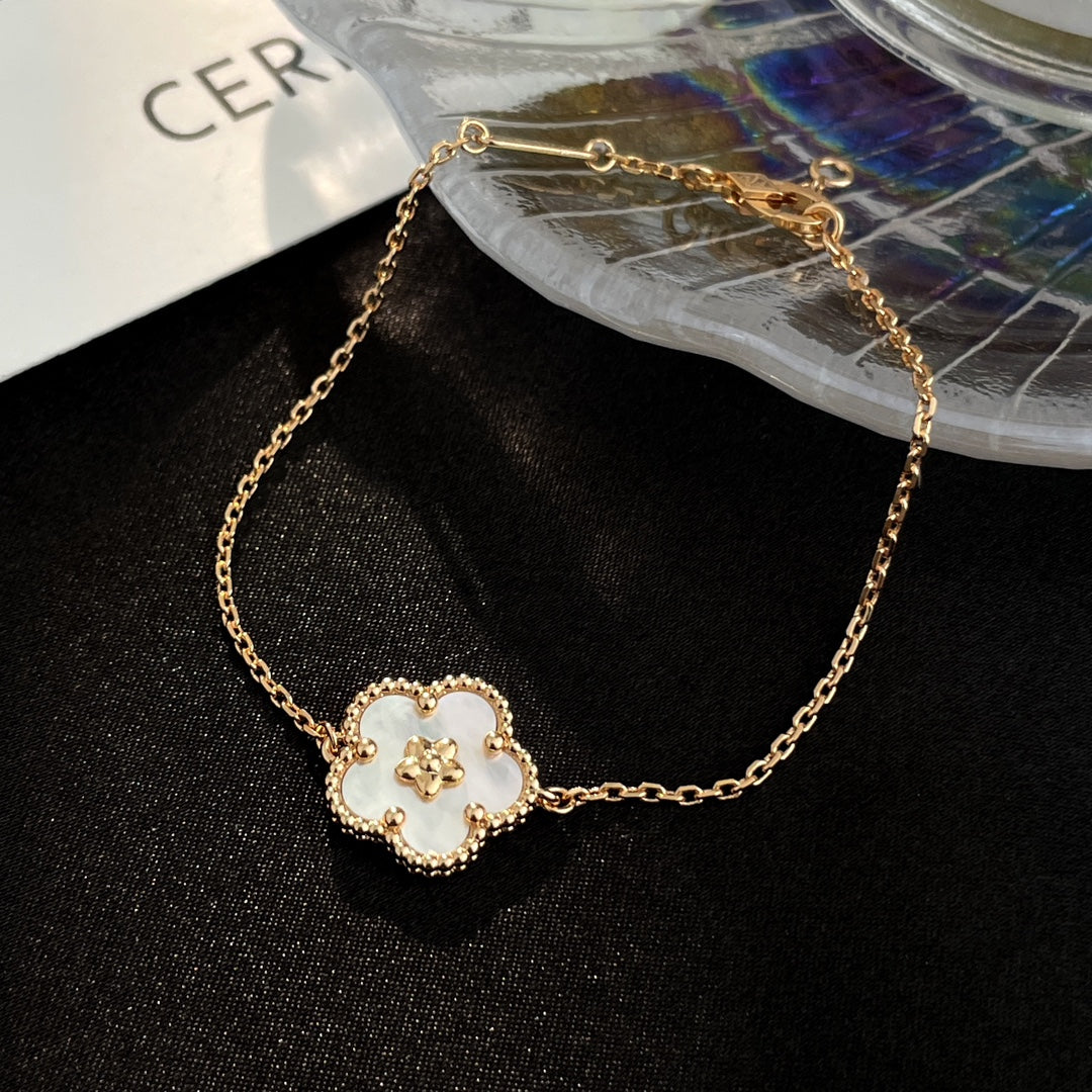 [CiCi]LUCKY SPRING ROSE GOLD MOP BRACELET