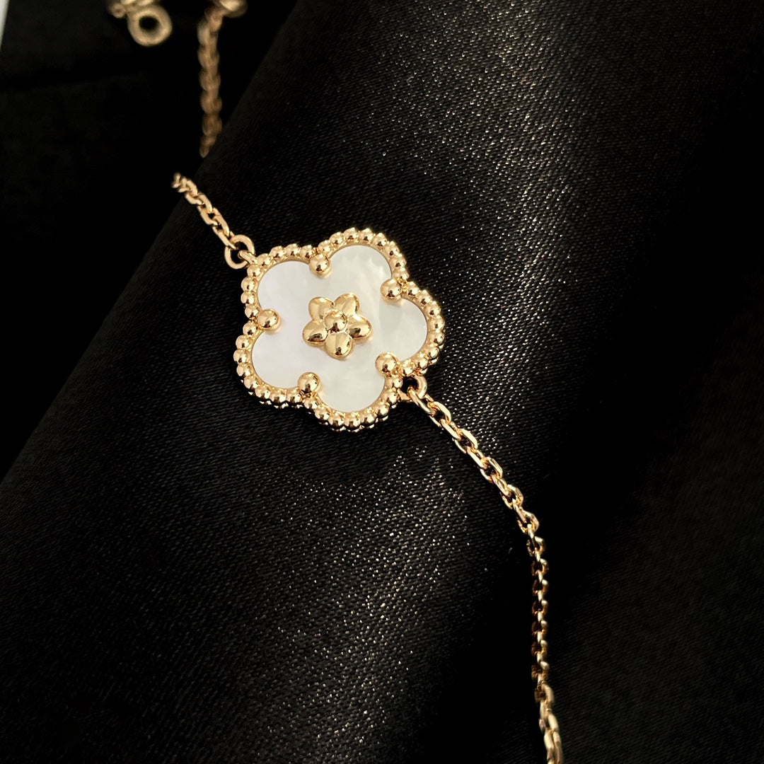 [CiCi]LUCKY SPRING ROSE GOLD MOP BRACELET