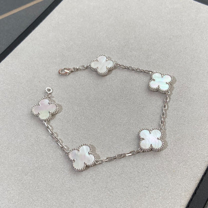 [CiCi]CLOVER WHITE PEARL MOP 5 MOTIV ARMBANDKOLLEKTION