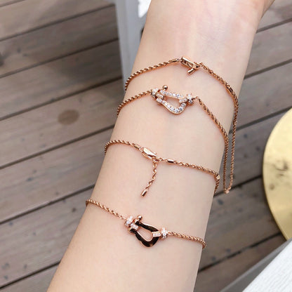 [CiCi]FORCE 10 PINK GOLD DIAMOND NECKLACE