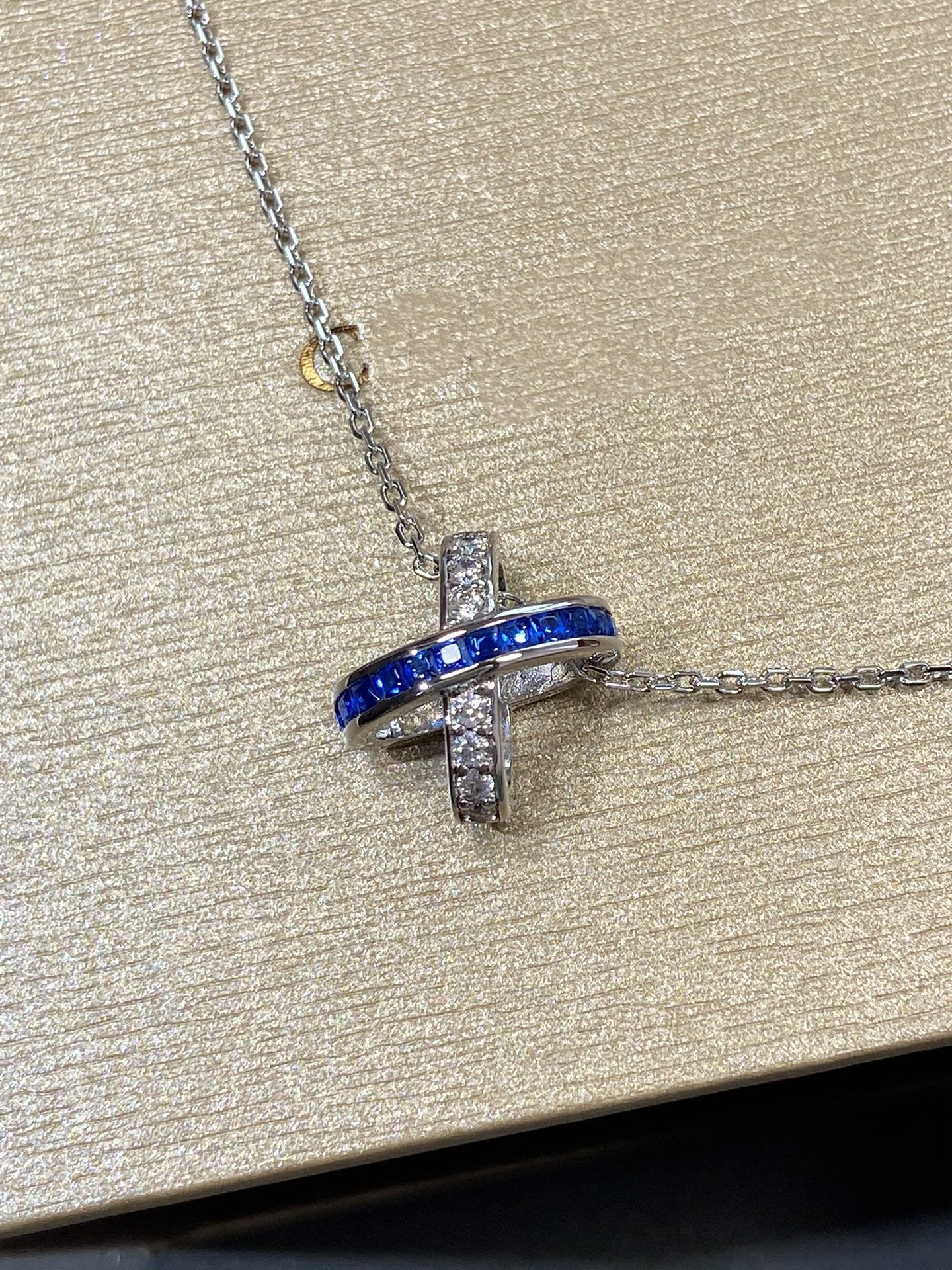 [CiCi]LIENS DIAMOND SILVER NECKLACE