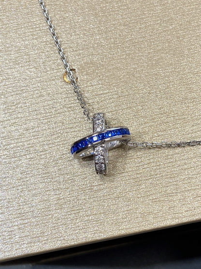 [CiCi]LIENS DIAMOND SILVER NECKLACE