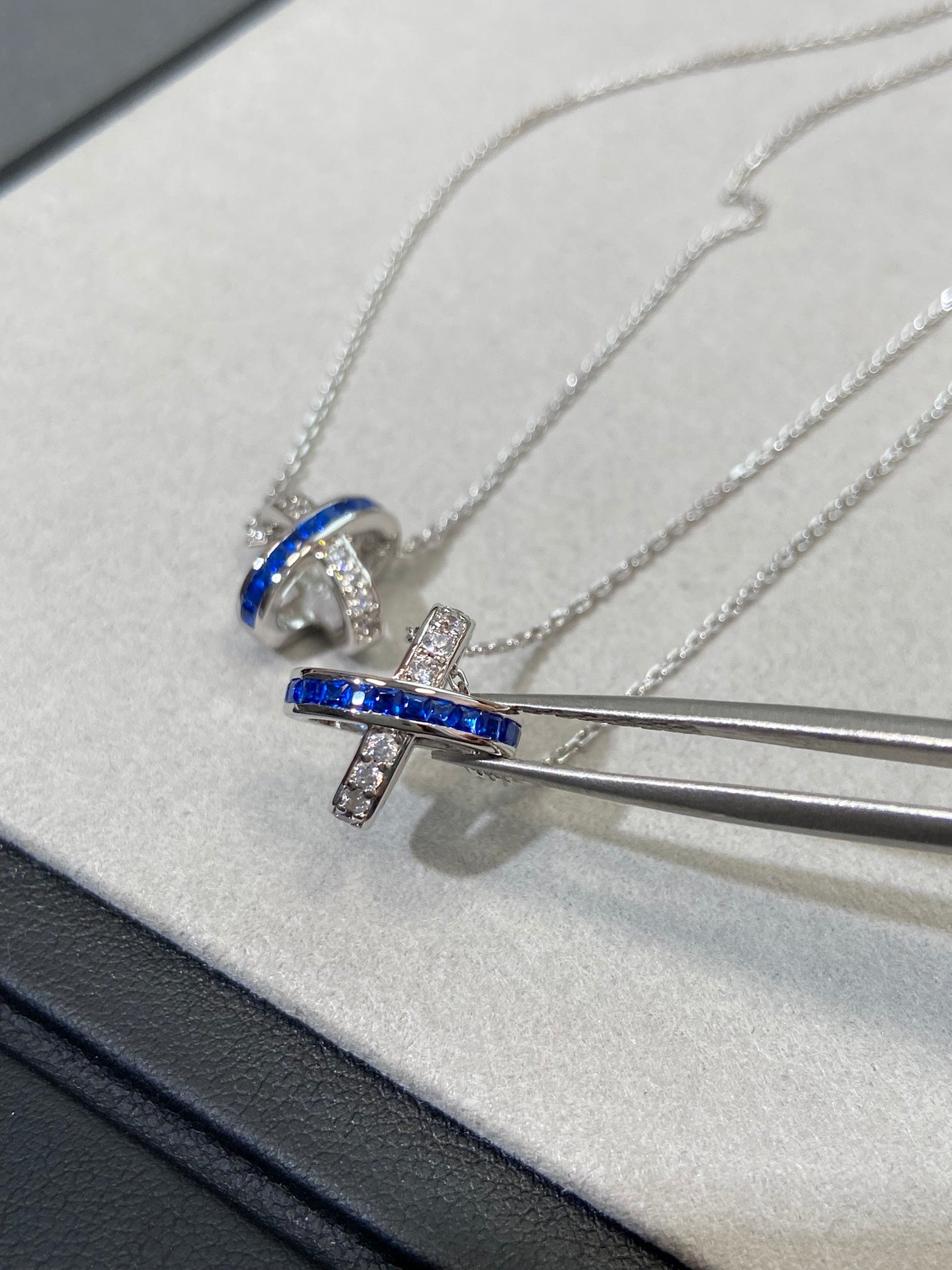 [CiCi]LIENS DIAMOND SILVER NECKLACE