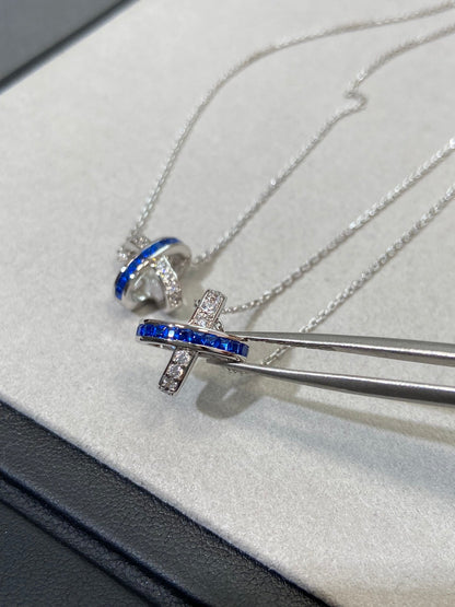 [CiCi]LIENS DIAMOND SILVER NECKLACE
