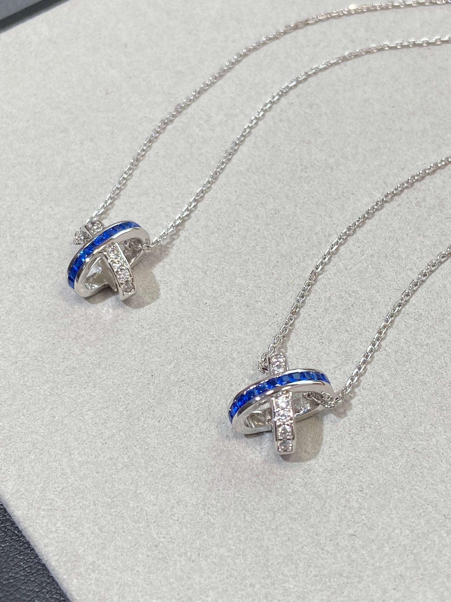 [CiCi]LIENS DIAMOND SILVER NECKLACE