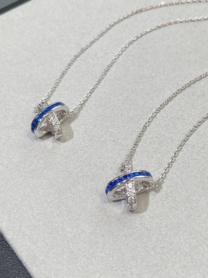 [CiCi]LIENS DIAMOND SILVER NECKLACE
