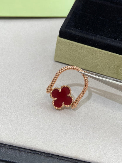 [CiCi]CLOVER RIVERSIBLE ROSE GOLD RING