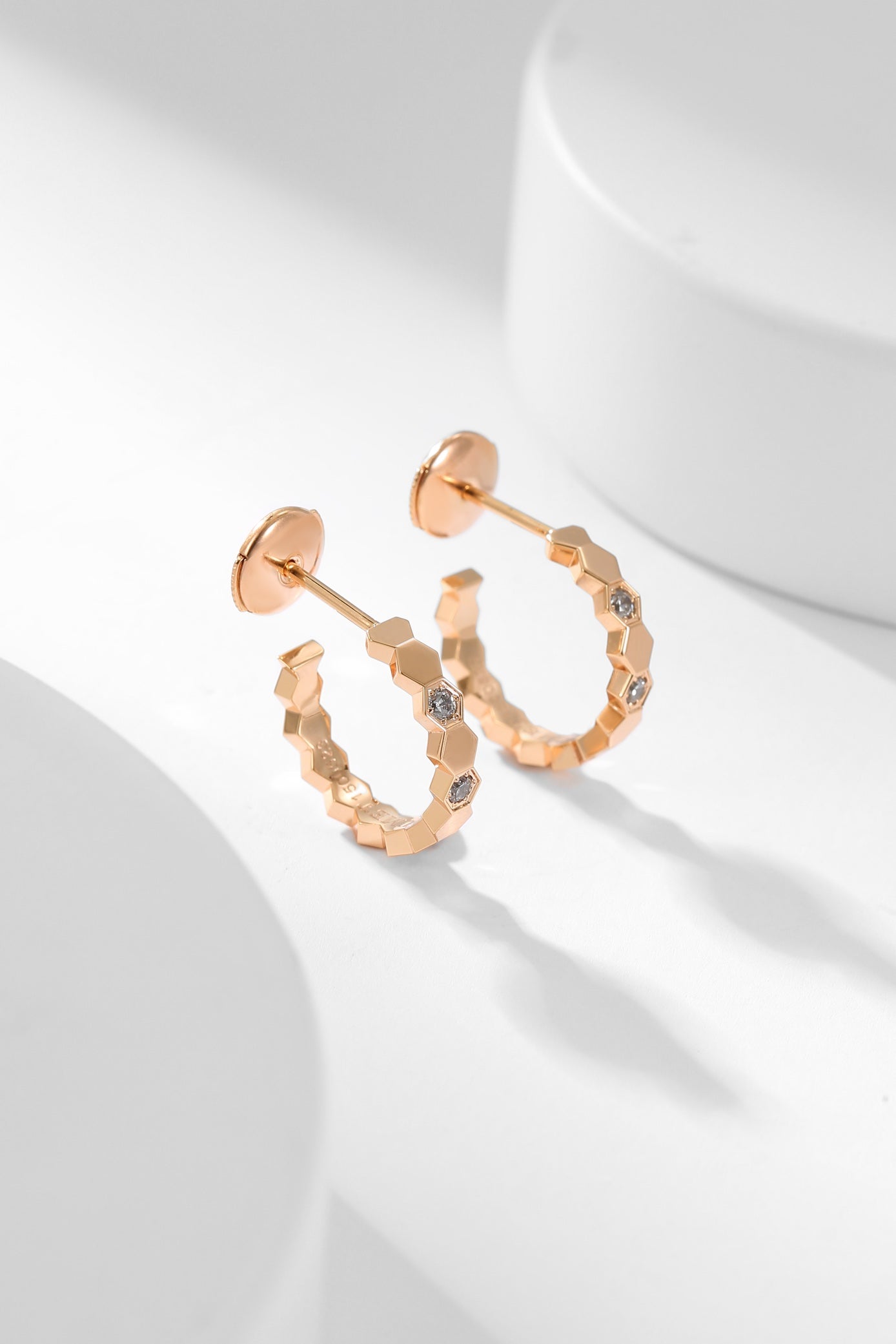 [CiCi]BEE LOVE DIAMOND HOOP EARRINGS