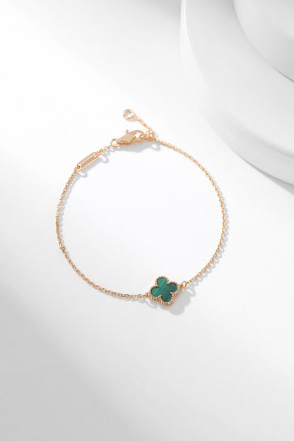 [CiCi]CLOVER BRACELET MALACHITE 1 MOTIF