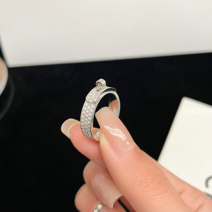 [CiCi]KELLY SILVER DIAMOND RING