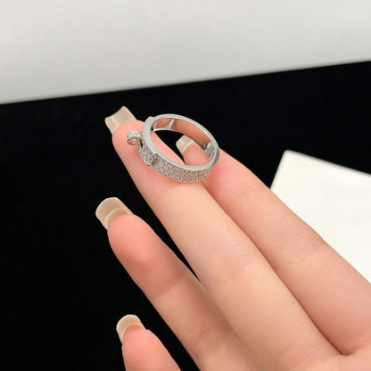 [CiCi]KELLY SILVER DIAMOND RING