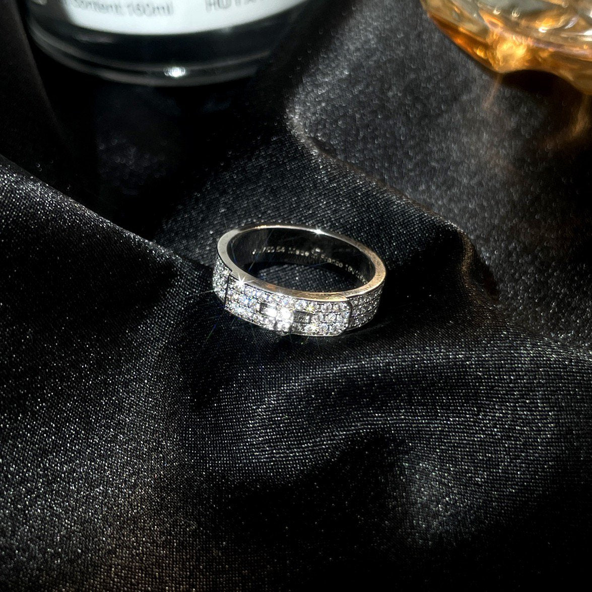 [CiCi]KELLY SILVER DIAMOND RING