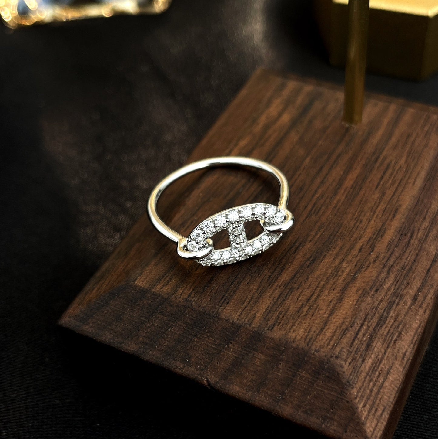 [CiCi]RONDE SMALL SILVER DIAMOND RING