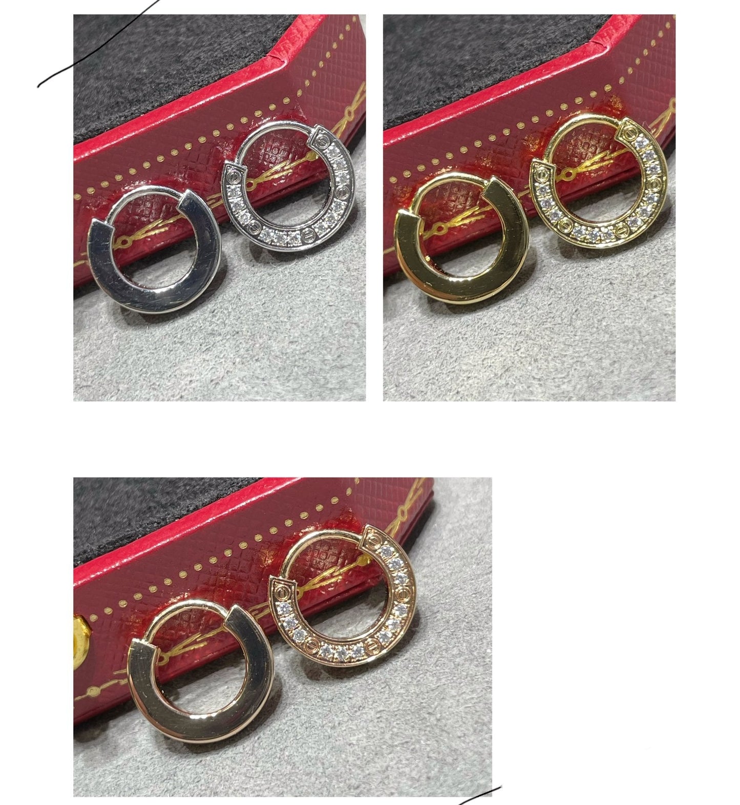 [CiCi]LOVE DIAMOND EARRINGS