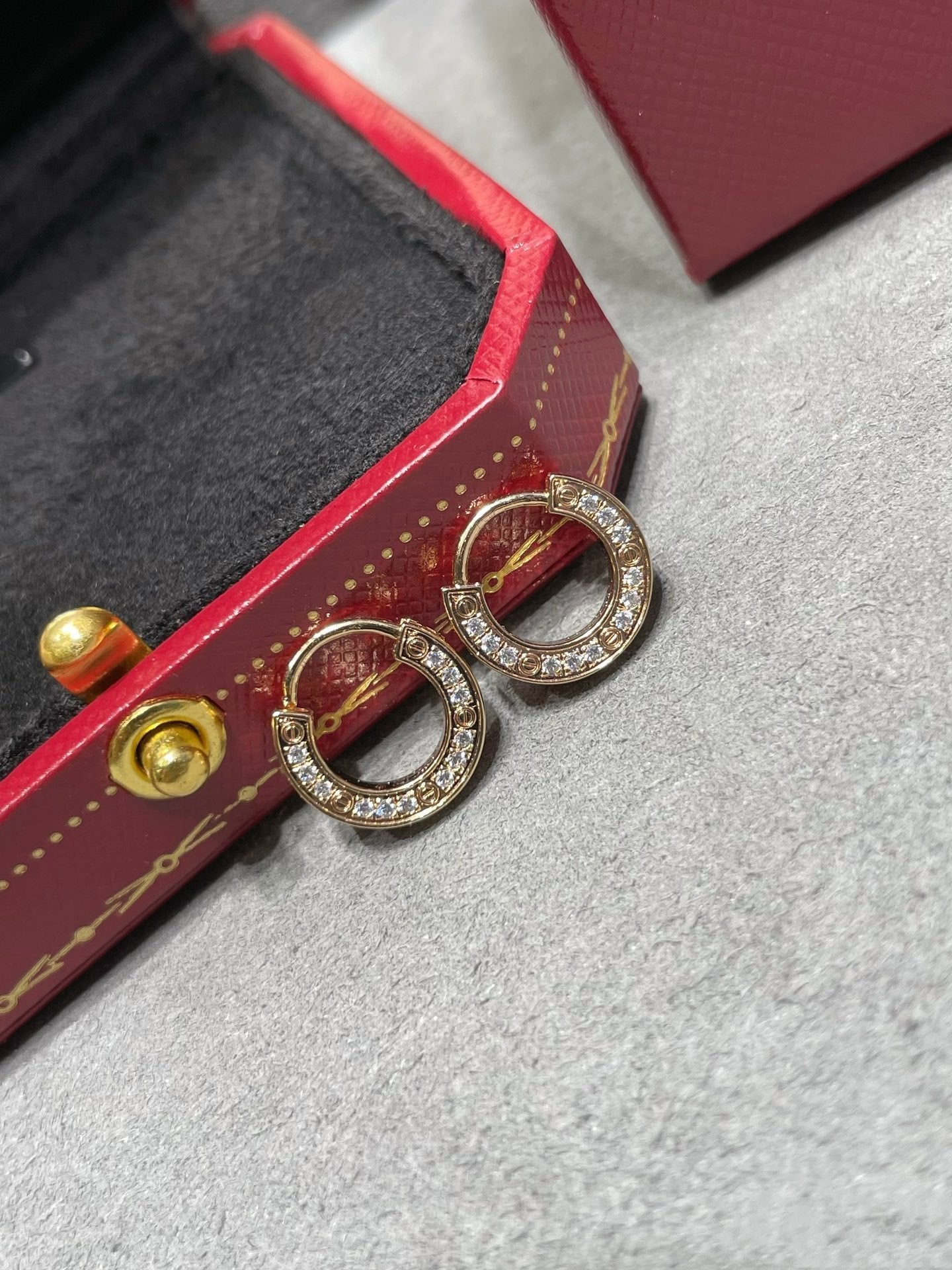 [CiCi]LOVE DIAMOND EARRINGS