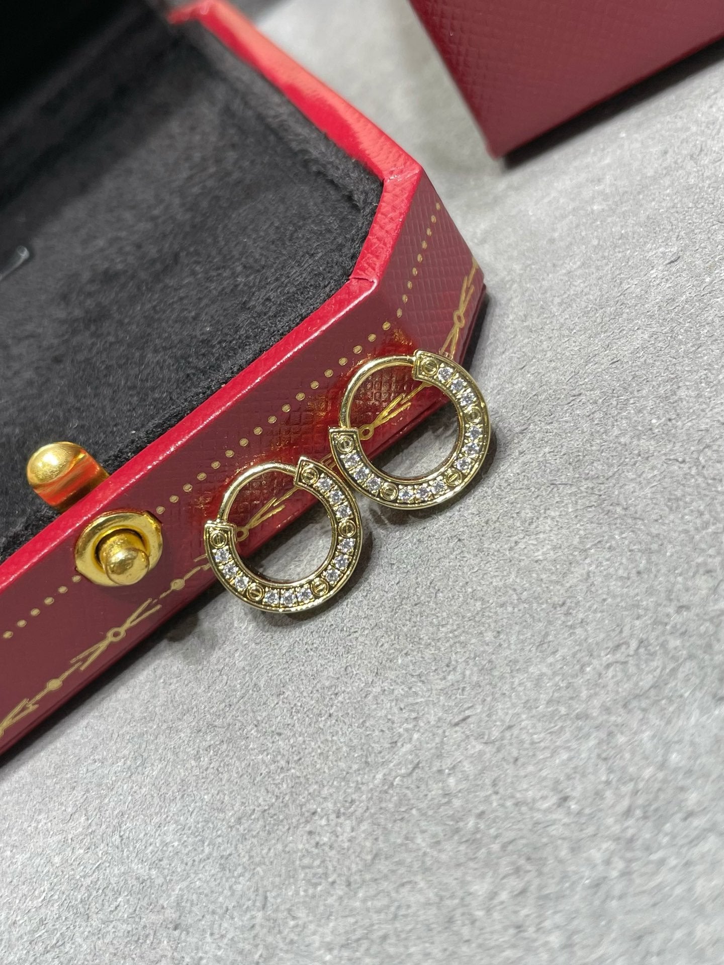 [CiCi]LOVE DIAMOND EARRINGS