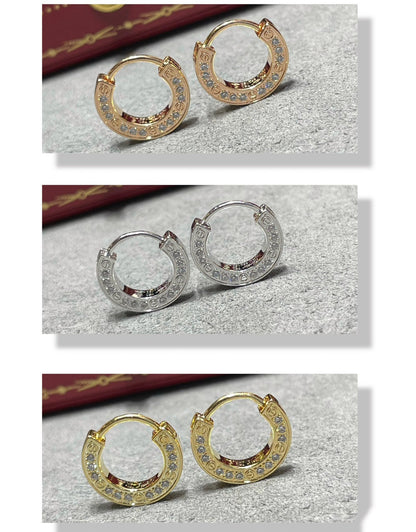 [CiCi]LOVE DIAMOND EARRINGS